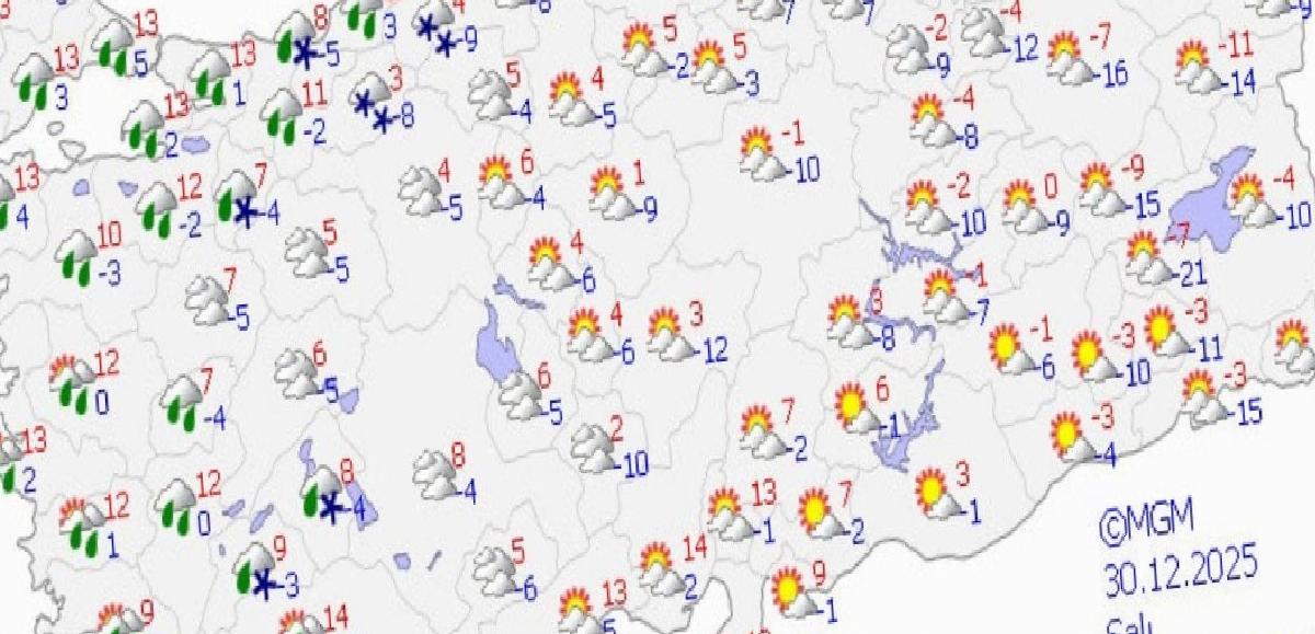 Türkiye’nin Yaklaşan Hava Durumu: Sarı Uyarı ve Sibirya Kaynaklı Soğuk Havası