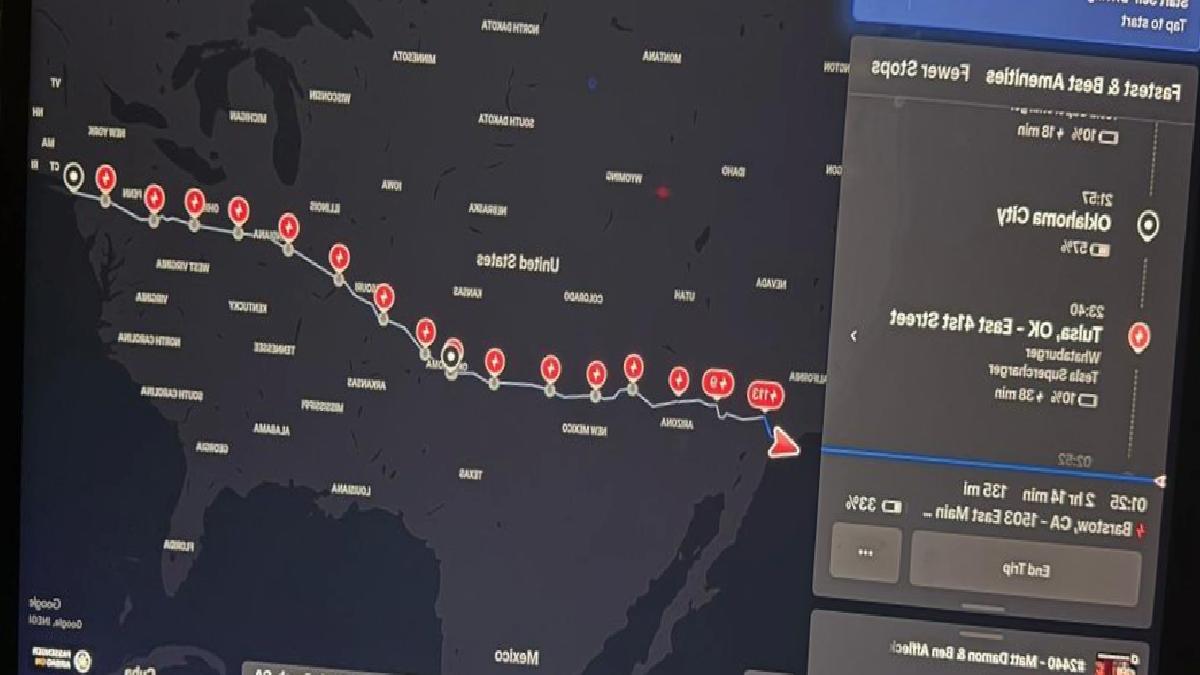 Los Angeles’ten New York’a 4.957 km’lik yolu tamamen otonom giden Tesla Model S