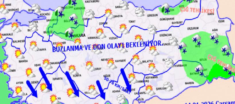 Türkiye Geneli Hava Durumu Tahminleri ve Uyarılar – Kar, Yağış ve Kuvvetli Rüzgar Uyarısı