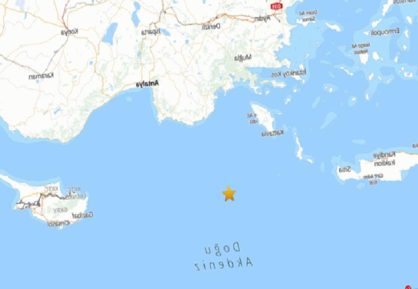 Son Dakika: Akdeniz'de Korkutan Deprem!
