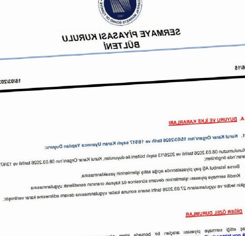 SPK Tedbirleri Uzattı: Açığa Satış Yasağı ve Kredili İşlemlerde Esneklik Sürüyor