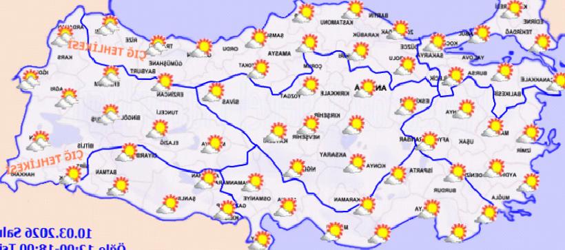 Türkiye Geneli Yağış Beklenmiyor: Kuzey Bölgelerde Sıcaklıklar Artıyor