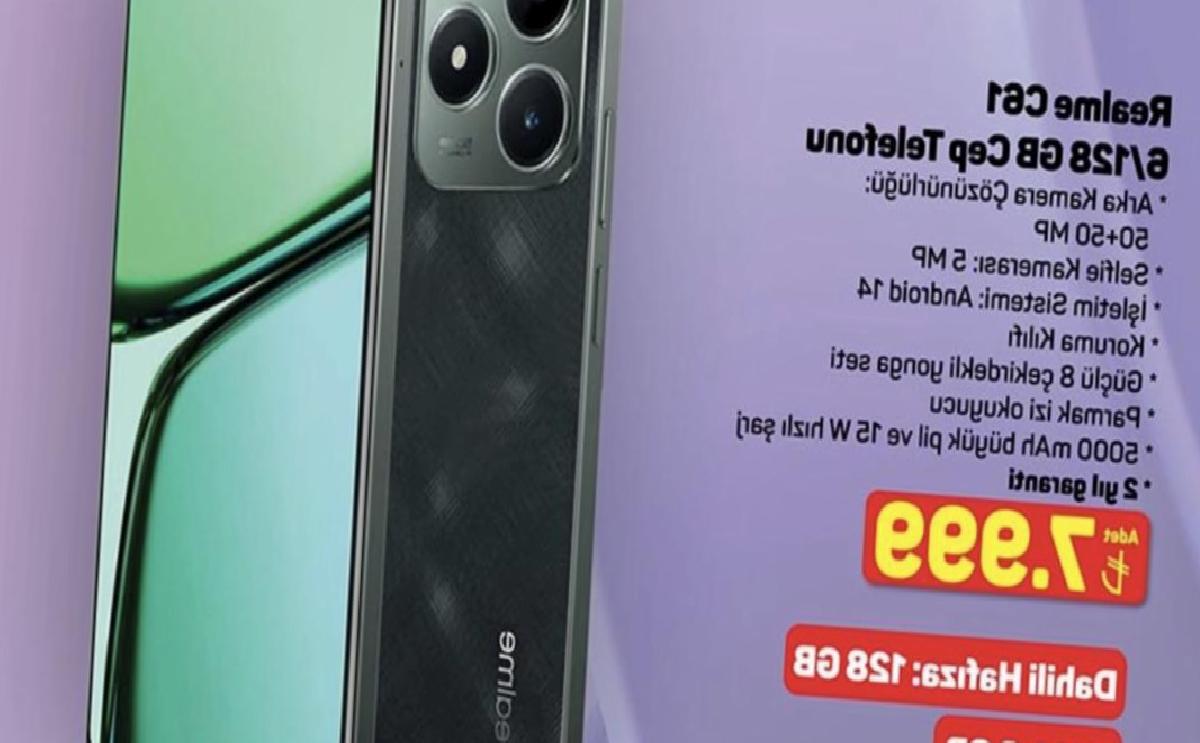 A101 Bu Hafta Sudan Ucuz Fiyata Realme C61 Android Telefon Satacak
