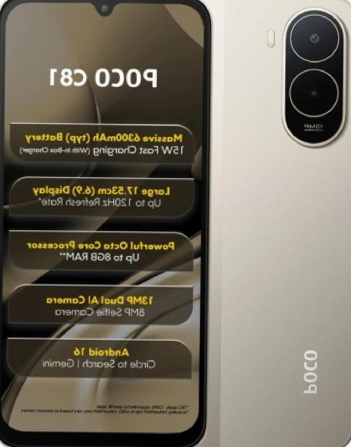 Arkadan Bakınca iPhone’a Benzeyen Uygun Fiyatlı POCO C81 Tanıtıldı