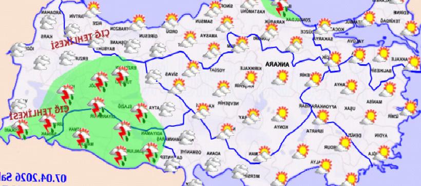 Meteoroloji Uyarısı: Yurt Genelinde Sağanak ve Fırtına Etkili Olacak