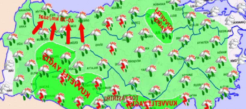 Türkiye Genelinde Sağanak Alarmı: Kuvvetli Yağış Etkili Olacak