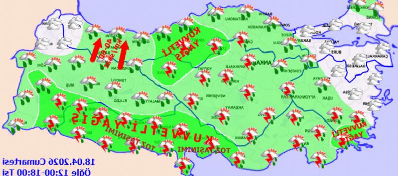 Türkiye Genelinde Sağanak Alarmı: Kuvvetli Yağış Etkili Olacak